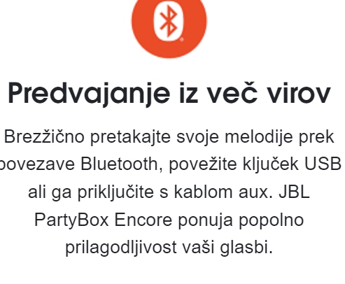JBL PartyBox Encore karaoke zvočnik